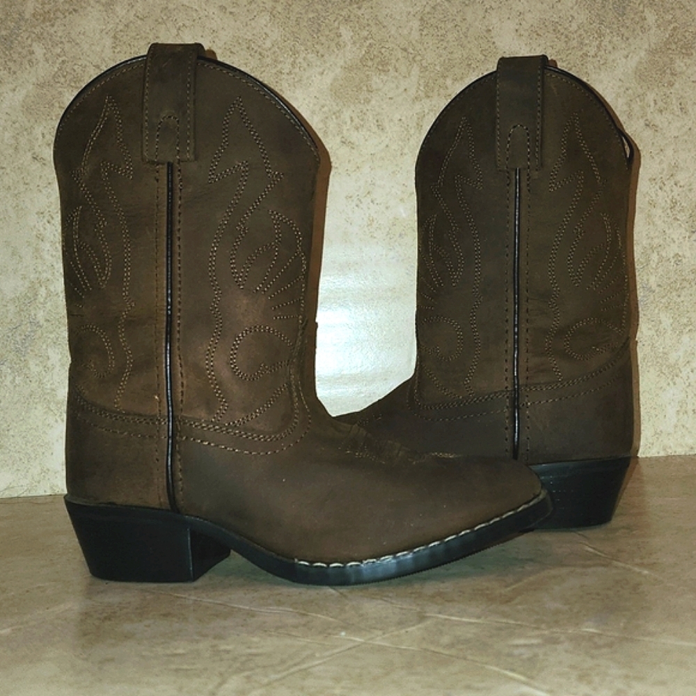 Kids Masterson Co. Kids size 1 cowboy boots. - Picture 2 of 4